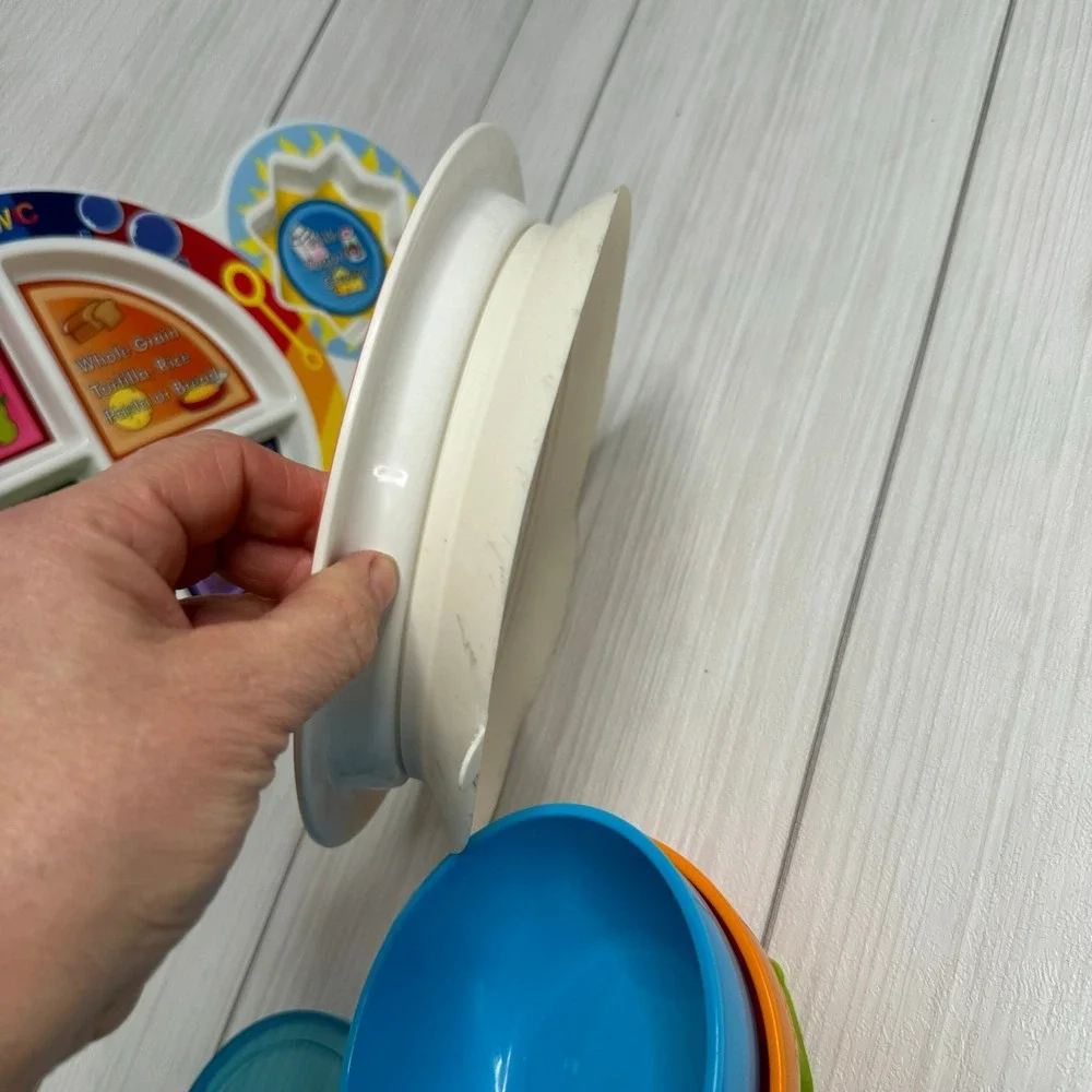 Simka Rose Gerber Toddler Feeding Bundle Suction Plates Bowls Divided Dishes